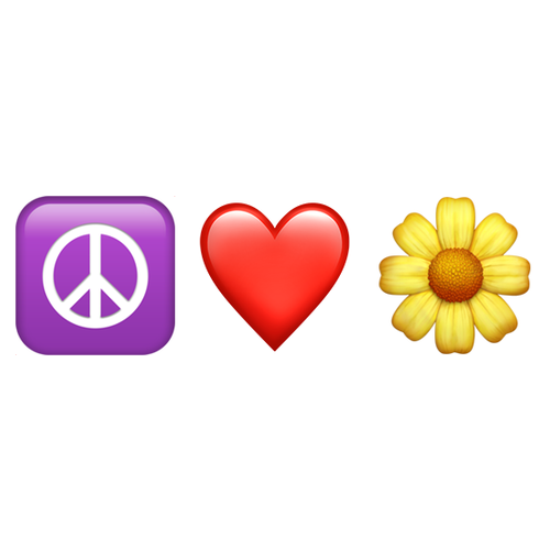 ☮❤🌼 Emoji Domain iOS rendering